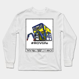 #ROVlife (TT-0031-B Black on White) Long Sleeve T-Shirt